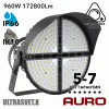 Мощный круглый светодиодный прожектор AURO-PRO-FL-Q3-960