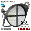 Мощный круглый светодиодный прожектор AURO-PRO-FL-Q3-600