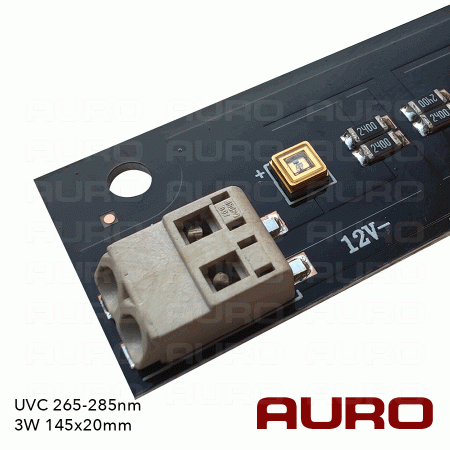 Ультрафиолетовый светодиодный модуль 3W 145x20