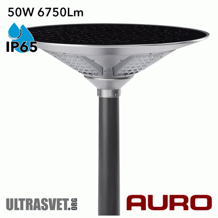 Парковый фонарь на солнечной батерее AURO-PARKWAY-SGL-50